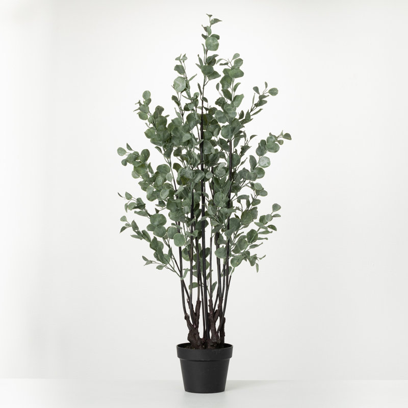 Primrue 46'' Faux Eucalyptus Tree in Planter Wayfair